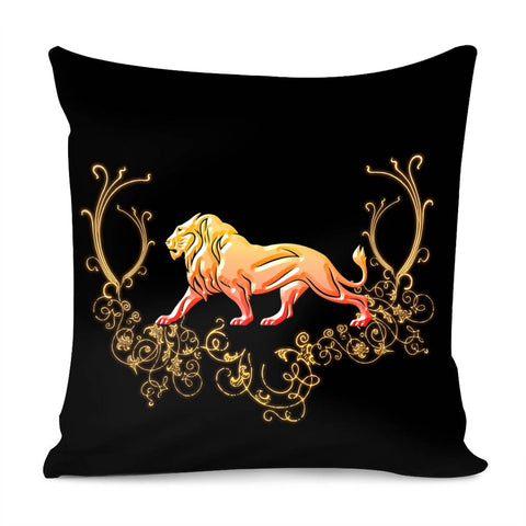 Image of Wonderful Golden Lion Pillow Cover