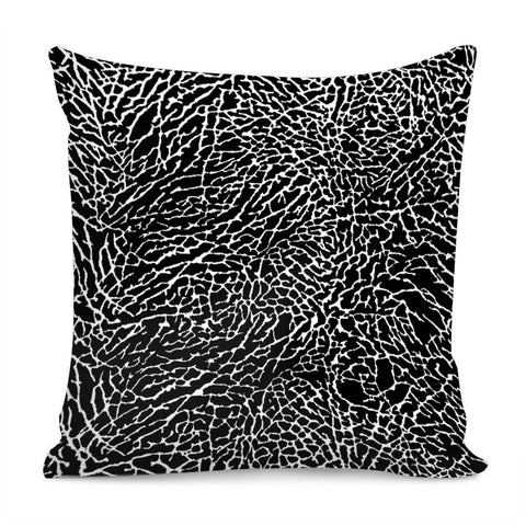 Image of Black And White Elephant Skin Pillow Cover