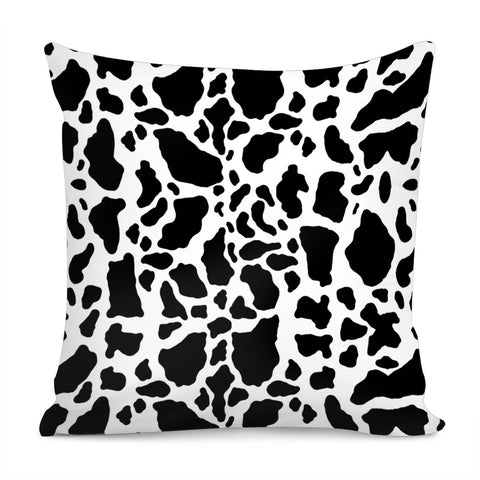 Image of Black And White Cow Skin Pillow Cover