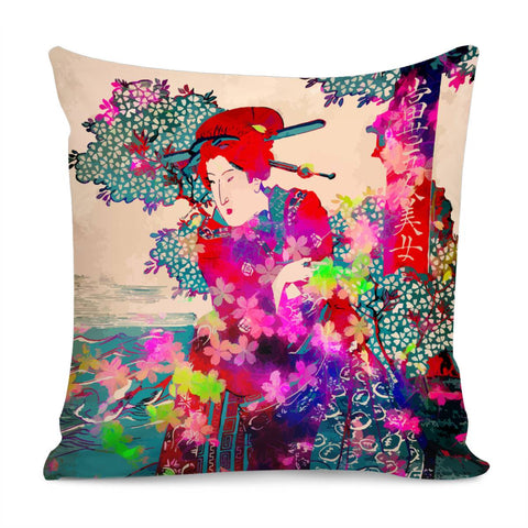 Image of Blooming Geisha Pillow Cover