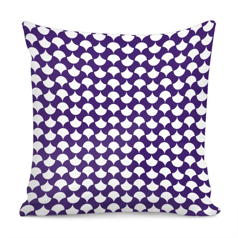 Image of Purple Petals Pattern Pillow Cover