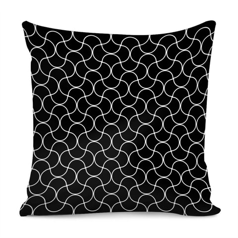 Image of Waves Puzzle Net Pattern Pillow Cover