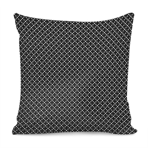 Image of Black White Simple Geometric Pattern Pillow Cover