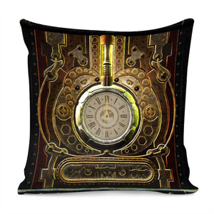 Steampunk, Clockwork Pillow Cover