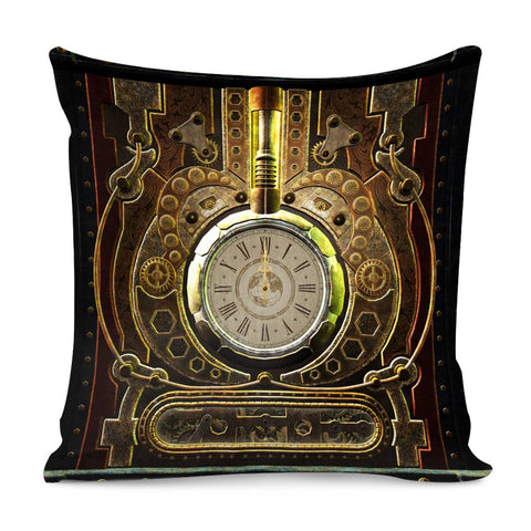 Image of Steampunk, Clockwork Pillow Cover