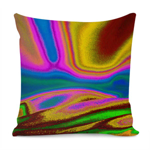 Colorful Waves Pillow Cover