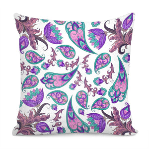 Paisley Flower Pillow Cover