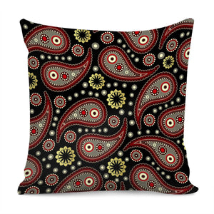 Paisley Flower Pillow Cover