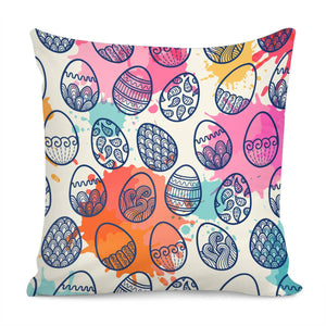 Easter Eggs Pillow Cover