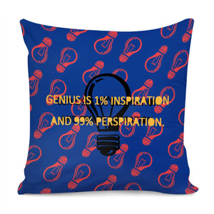 Thomas Alva Edison Quotations Pillow Cover