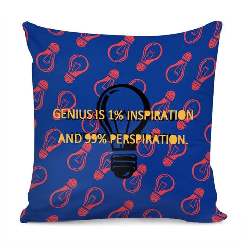 Image of Thomas Alva Edison Quotations Pillow Cover