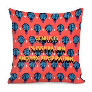 Thomas Alva Edison Quotations Pillow Cover