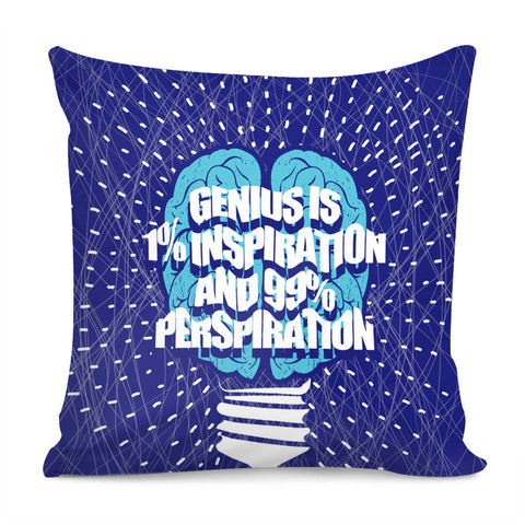 Image of Thomas Alva Edison Quotations Pillow Cover