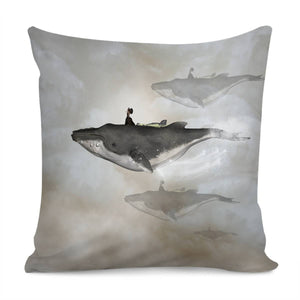 Fantas Whal Pillow Cover