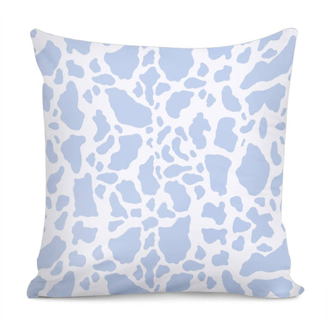 Image of Blue Cow Print Pillow Cover