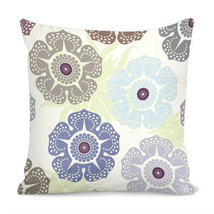 Retro Flowers Pillow Cover