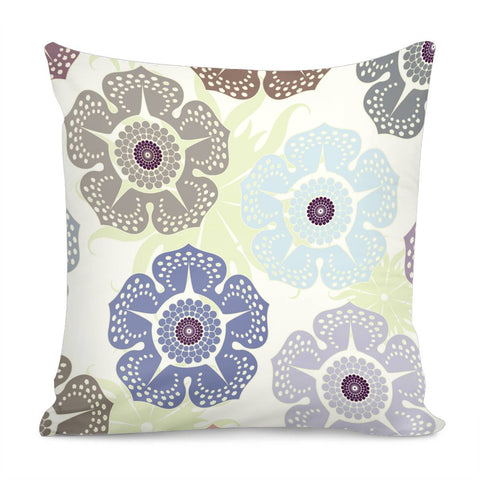 Image of Retro Flowers Pillow Cover