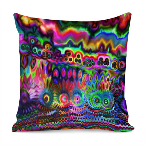 Image of Chromatic Rainbow Warp Pillow Cover