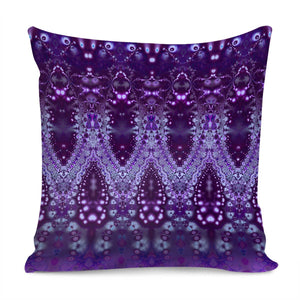 Lavender Lace On Purple Pillow Cover