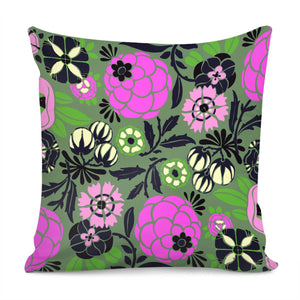 Art Deco Flowers Pillow Cover