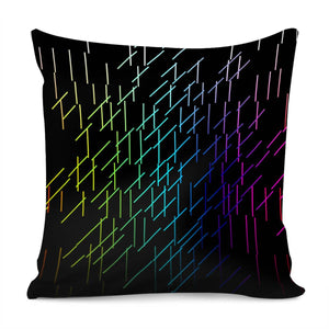 Colorful Dashes Pillow Cover