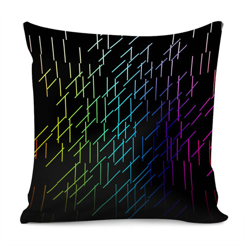 Image of Colorful Dashes Pillow Cover