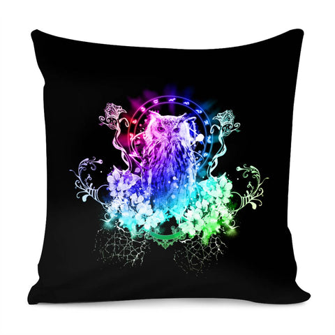 Image of Wonderful Colorful Owl Pillow Cover