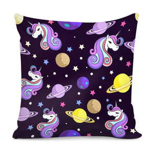 Unicorn And Universe Pillow Cover