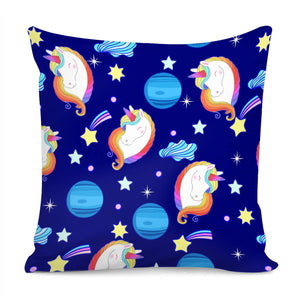 Unicorn And Universe Pillow Cover