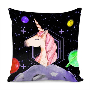 Unicorn And The Universe Pillow Cover