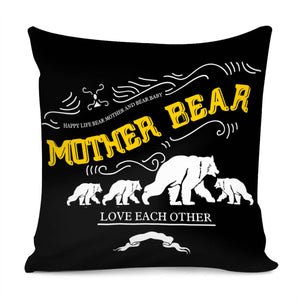 Animal Mother Pillow Cover