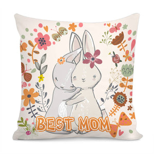 Animal Mother Pillow Cover