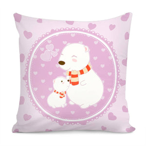 Animal Mother Pillow Cover