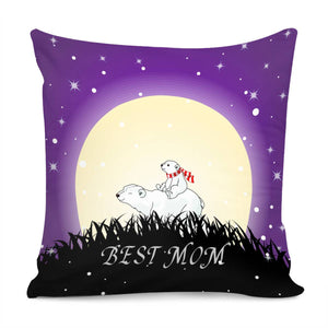 Animal Mother Pillow Cover