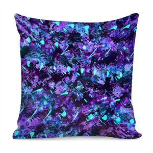 Purple And Teal Madness Pillow Cover