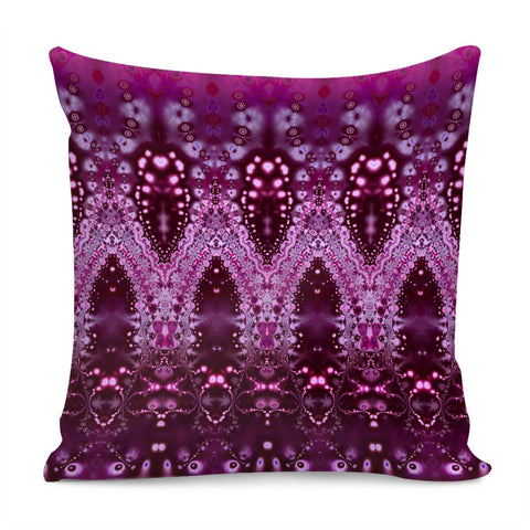 Image of Fractal Lace Lipstick Pink Pillow Cover