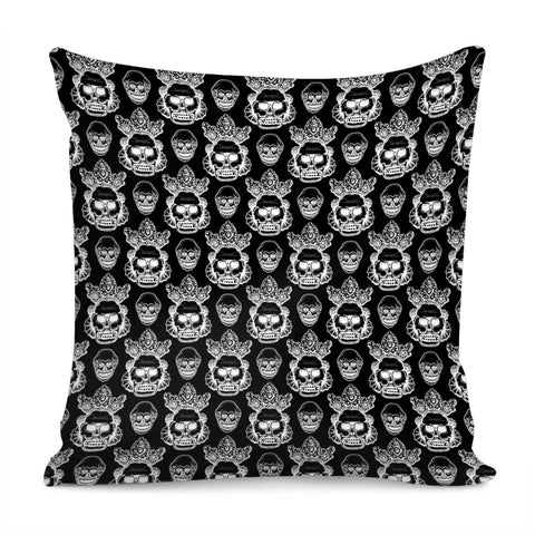 Image of Skull Totem Pillow Cover