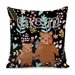 Animal Mother Pillow Cover