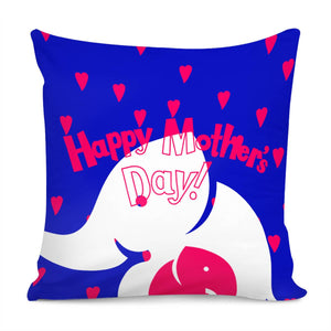 Animal Mother Pillow Cover