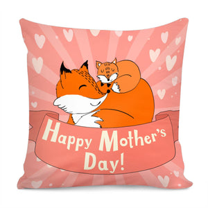 Animal Mother Pillow Cover