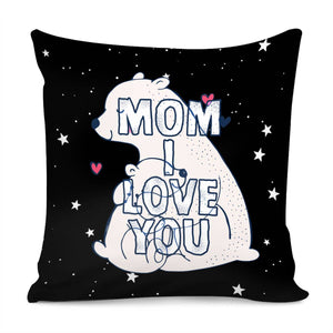 Animal Mother Pillow Cover