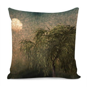 Willow At Sunset Pillow Cover