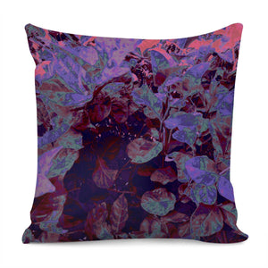 Purple Abstract Garden Pillow Cover