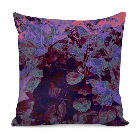 Image of Purple Abstract Garden Pillow Cover