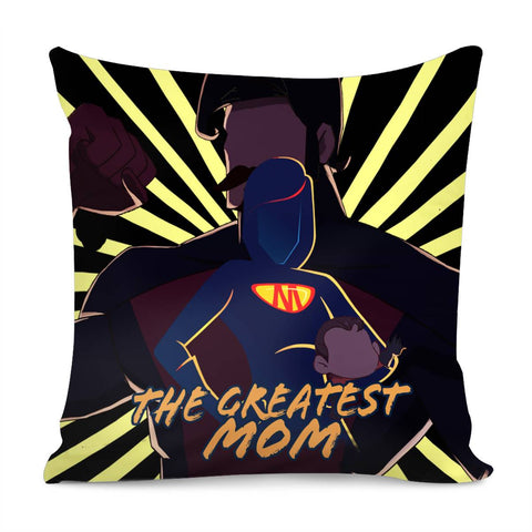 Image of The Greatest Mom Pillow Cover