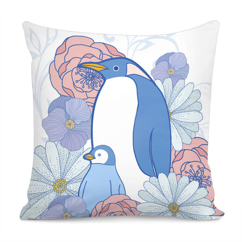 Image of Penguin Mother Pillow Cover