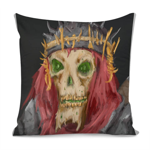 Image of Skeleton Warrior Pillow Cover