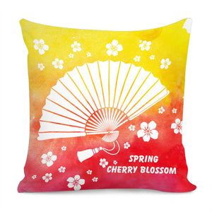 Spring Cherry Blossoms Pillow Cover