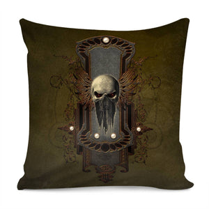 Awesome Creepy Skull Pillow Cover