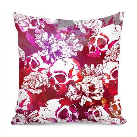 Image of Color And Skull Pillow Cover